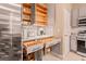 Bright kitchen featuring stainless steel appliances, white countertops and light gray cabinets at 10293 Ebb Tide Ln, Orlando, FL 32821