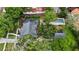 Aerial view of property featuring a pool, lush backyard and ample space for outdoor enjoyment at 1227 Golden Ln, Orlando, FL 32804