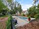 Serene backyard pool with sun loungers, surrounded by lush greenery for a private oasis at 1227 Golden Ln, Orlando, FL 32804