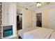 Cozy bedroom with laundry closet, neutral decor, and plenty of natural light at 145 Oyster Bay Cir # 140, Altamonte Springs, FL 32701