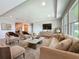 Beautiful living room with ample seating and an open layout at 1540 Orange Valley Rdg, Ocoee, FL 34761