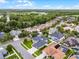 This aerial image showcases the property's prime location within a lush, well-developed residential area at 201 Hammock Dunes Pl, Orlando, FL 32828