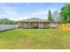 Expansive backyard with a covered patio, privacy fence, and plenty of green space at 2017 W Gore St, Orlando, FL 32805