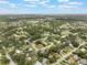 Wide aerial perspective of a residential community abundant with trees and green spaces at 2050 Anne Cir, South Daytona, FL 32119