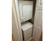 Conveniently located, stacked washer and dryer for easy laundry access at 223 Palermo St, Davenport, FL 33897