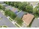 Overhead view of the property and neighboring houses at 2604 Bullion Loop, Sanford, FL 32771