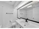 Bathroom featuring a toilet, a black framed mirror, black hardware, and a vanity at 309 Kirkcaldy Dr, Winter Springs, FL 32708