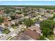 Neighborhood aerial view showcasing lush landscaping and manicured lawns at 3121 Natoma Way, Orlando, FL 32825