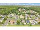 Aerial view of neighborhood showcasing the home's location in a peaceful residential community with lush landscaping at 345 Goldstone Pl, Lake Mary, FL 32746