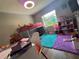 Bright bedroom with bunk beds, a study area, and colorful decor at 3702 Mirror Lake Dr, Apopka, FL 32703