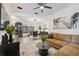 Spacious living room with modern decor, open layout, and stylish furnishings at 602 E Livingston St # 3, Orlando, FL 32803
