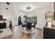 Stylish living space with modern lighting, dark wood accents, and contemporary furnishings at 602 E Livingston St # 3, Orlando, FL 32803
