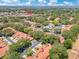 Aerial view of the community showing the pool, and location near Trader Joe's at 8035 Bayside View Dr, Orlando, FL 32819