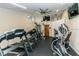 The community gym with updated machines, fans, and flooring at 8035 Bayside View Dr, Orlando, FL 32819