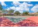 Tennis courts with lush landscaping that provide shade at 8035 Bayside View Dr, Orlando, FL 32819
