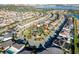 Aerial shot of community amenities including a playground and gazebo surrounded by Gathering homes at 8085 Ludington Cir, Orlando, FL 32836