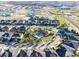 Overhead picture highlighting community pool, gazebo and common space in Gathering neighborhood at 8085 Ludington Cir, Orlando, FL 32836