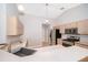 Kitchen with stainless steel appliances, light wood cabinets, and light countertops at 1115 Marni Ridge Ct, Kissimmee, FL 34747