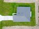 Overhead aerial view of a single-Gathering home in a new residential area featuring a well-manicured lawn at 17301 Sw 41St Cir, Ocala, FL 34473