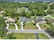 Scenic aerial view of a neighborhood featuring mature trees, swimming pools, and well-maintained homes at 1836 Se 6Th Ave, Ocala, FL 34471