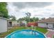Above-ground pool and multiple sheds in a green backyard space at 2112 Plymouth Sorrento Rd, Apopka, FL 32712