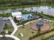 Community pool area with a pool, playground, and picnic pavilion at 224 Nine Iron Dr, Davenport, FL 33896