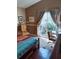 This bedroom offers outdoor access to the backyard, providing natural light and a seamless indoor/outdoor flow at 2922 Burlington Dr, Apopka, FL 32703