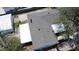 Overhead view of the home showcasing the roof, shed, and chimney at 407 Ventura Dr, Sanford, FL 32773