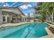 Luxurious screened pool with ample patio space, jacuzzi, perfect for relaxation and entertainment at 6609 Crenshaw Drive, Orlando, FL 32835