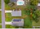 Overhead view highlighting the property's backyard space, deck, and relation to surrounding properties at 824 Timor Ave, Orlando, FL 32804