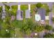 Bird's eye view exhibiting the property's location among other homes, including those with pools at 824 Timor Ave, Orlando, FL 32804