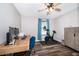 Functional office space features modern desk, comfortable seating, and exercise equipment at 824 Timor Ave, Orlando, FL 32804
