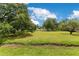 Spacious green backyard lined with mature shade trees providing ample room for recreation and relaxation at 9329 7Th Ave, Orlando, FL 32824