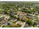 Expansive aerial view of a neighborhood with lush greenery, diverse housing, and well-maintained streets at 1008 Soldier Creek Ct, Oviedo, FL 32765