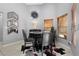 Cozy dining area with modern table, stylish chairs, and neutral decor at 1008 Soldier Creek Ct, Oviedo, FL 32765