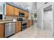 Well-equipped kitchen featuring stainless steel appliances and ample counter space at 1008 Soldier Creek Ct, Oviedo, FL 32765
