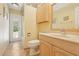 Bright bathroom featuring a walk-in shower and light colored vanity at 1425 Mt Laurel Dr, Winter Springs, FL 32708