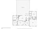 Floor plan showing layout of first floor and screened patio with pool at 1425 Mt Laurel Dr, Winter Springs, FL 32708