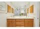 Double sink vanity in a bright main bathroom featuring generous counter and cabinet space at 1425 Mt Laurel Dr, Winter Springs, FL 32708