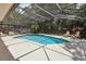 Private screened-in pool with plenty of space for lounging and entertaining at 1425 Mt Laurel Dr, Winter Springs, FL 32708