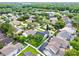 Drone shot showcasing a home surrounded by lush greenery and trees, nestled in a friendly neighborhood at 1706 Terra Cota Ct, Orlando, FL 32825