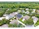 An aerial view of a home featuring lush trees, serene surroundings, and beautiful community views at 1706 Terra Cota Ct, Orlando, FL 32825