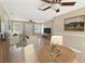 Living room with dining area and comfortable furniture at 191 Ruskin St, Lake Mary, FL 32746