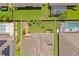 Aerial showcasing a home with a fenced backyard, outdoor seating, and well-maintained landscaping at 2051 Sandy Garden Ln, Winter Garden, FL 34787
