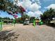 Community playground featuring a variety of play structures, swings and a mulch ground cover at 2051 Sandy Garden Ln, Winter Garden, FL 34787