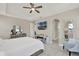 Bright bedroom with tray ceilings, modern decor and an ensuite, for a serene retreat at 2390 Standing Rock Cir, Oakland, FL 34787