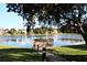 Beautiful lake view from the property with a private dock at 2501 Grassy Point Dr # 107, Lake Mary, FL 32746