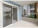 Relaxing patio with sliding glass door to enjoy the outdoor living at 2501 Grassy Point Dr # 107, Lake Mary, FL 32746