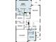 Detailed floor plan showcases spacious layout with bedrooms, bathrooms, kitchen, Gathering room, and two-car garage at 2642 Great Heron Ave, St Cloud, FL 34773