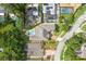 Overhead aerial view of home and backyard pool, showcasing the backyard layout at 3535 Lake Sarah Dr, Orlando, FL 32804